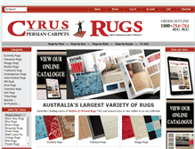 Tablet Screenshot of cyruspersiancarpets.com